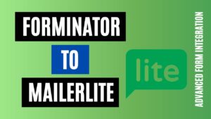 How to integrate Forminator to MailerLite Easily