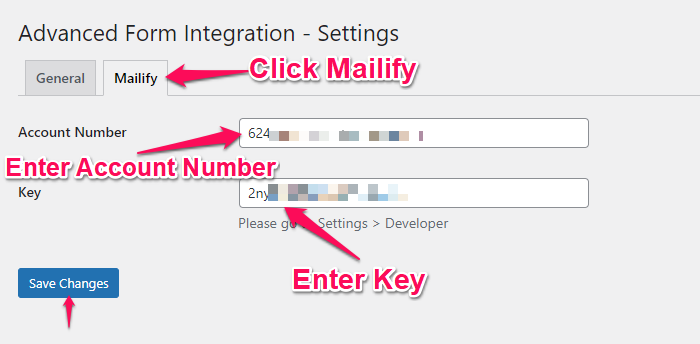 mailify authorization