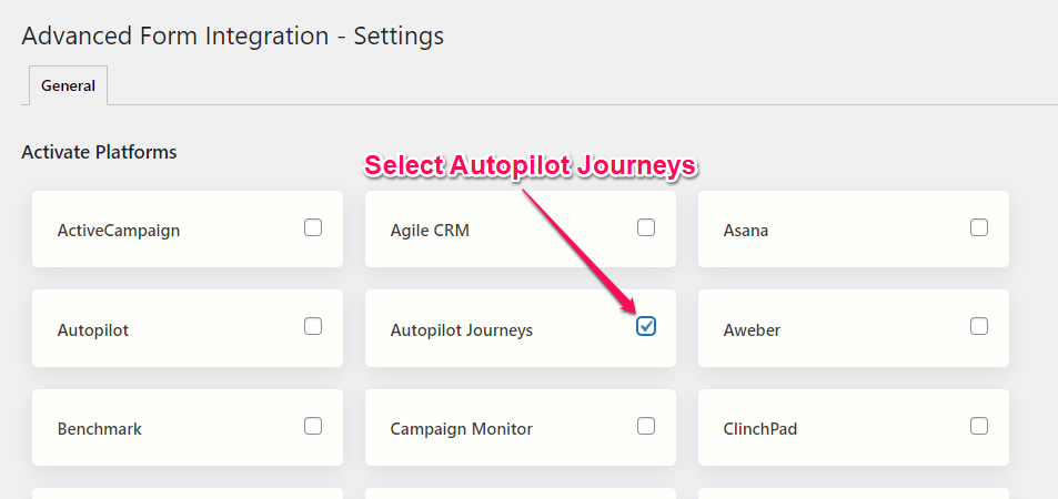 autopilot settings