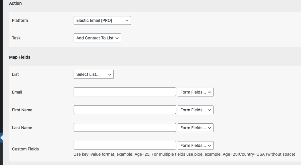 elastic email map fields