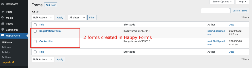 happy forms - forms