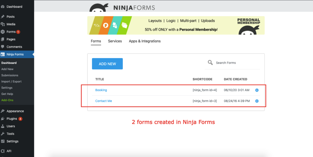 Make a WordPress Contact Form with Ninja Forms - Ninja Forms