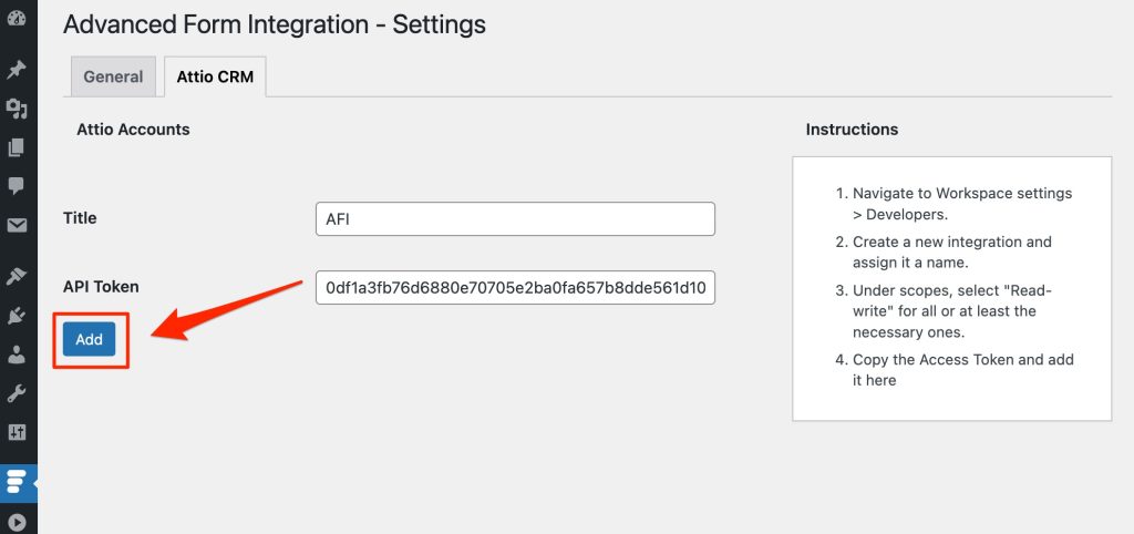 advanced-form-integration-attio-save-access-token