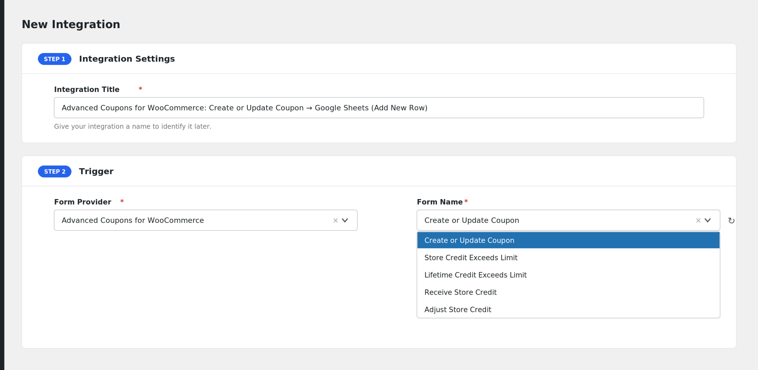 Advanced Coupons: creating the integration in AFI