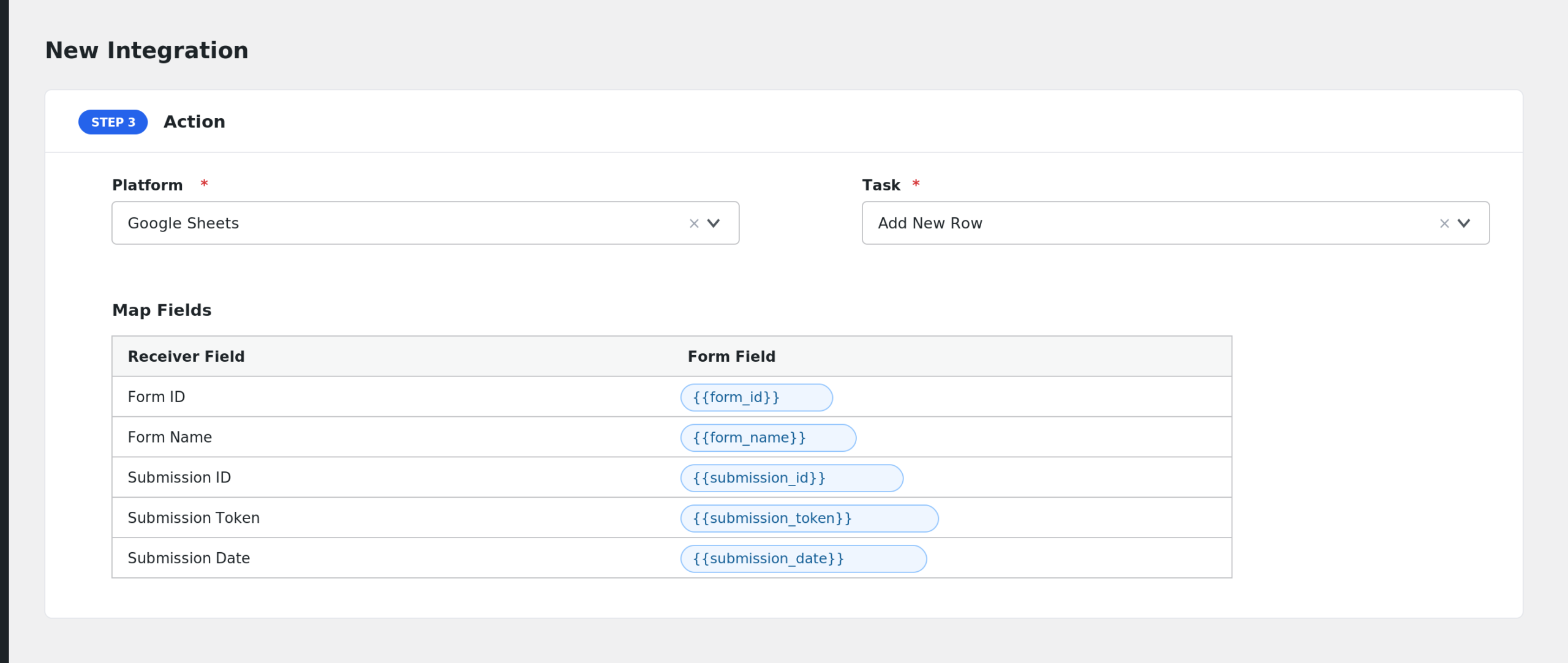 field mapping area showing RegistrationMagic fields mapped to receiver fields